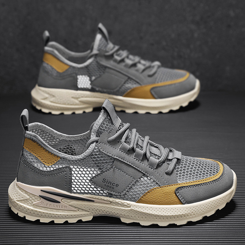 男士凉鞋夏季外穿防滑开车沙滩鞋镂空透气网面网鞋上班运动洞洞鞋,流行男鞋,休闲凉鞋,淘宝优惠券,粉丝福利购,淘宝优惠卷