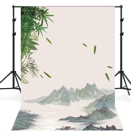 新款拍照古装中国风古典工笔画摄影背景复古民国全家福背景布21年