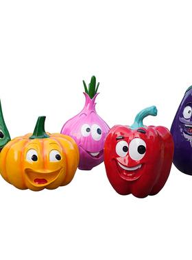 卡通水果蔬菜生态园林玻璃钢雕塑创意景观装饰户外农场模型大摆件