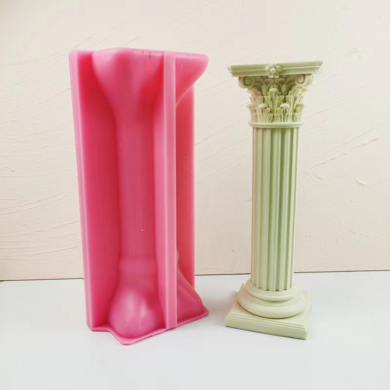 推荐30cm Large Roman Column Epoxy Silicone Candle Mold DIY C