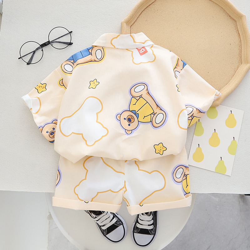 男宝宝夏装1岁半九11一8八5五9十个月女婴儿P夏季衣服分体夏天套