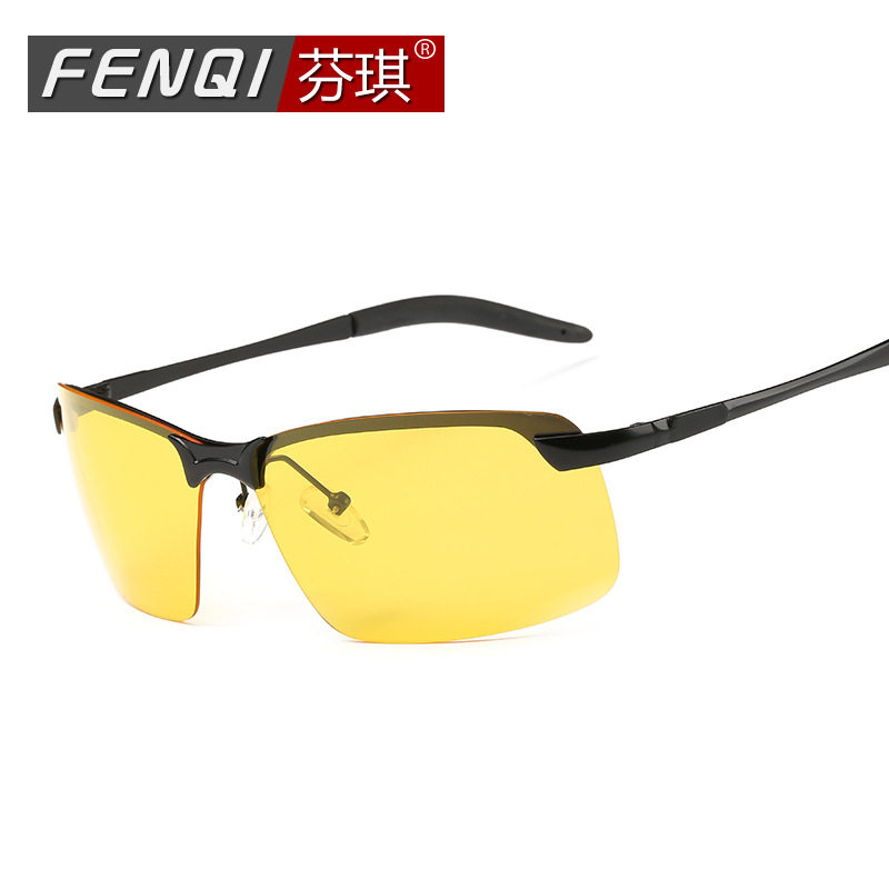 【3043】现货开车专用司机用夜视眼镜晚上防眩光夜光偏光驾驶镜