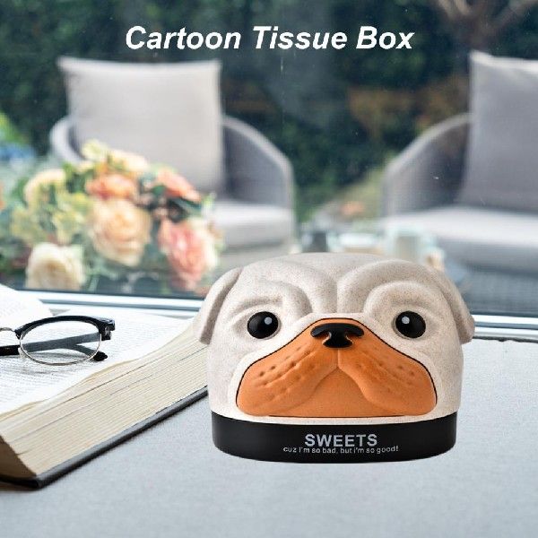 速发Tissue Box Cover Plastic Tissue Container Realistic Item