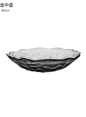 创意水晶玻璃果盘好物推荐酒店懒人果盘透明欧式玻璃果盘