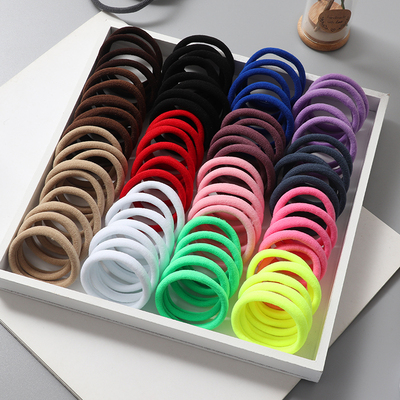 热销30Pcs/Set Women Elastic Hair Bands Girls Colorful Nylon