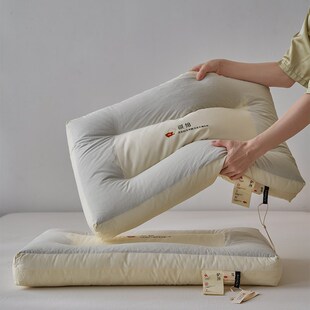 全棉荞麦枕头枕心宿舍家用单双人可调节高枕硬枕护颈椎助睡眠枕芯