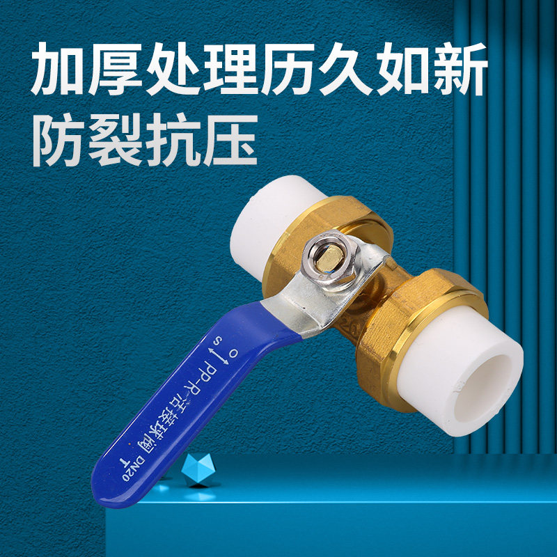 小众高货全铜ppr双活接球阀水管管件配件开关接头热熔4分20冷热阀