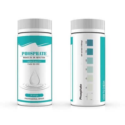 直供水质磷酸盐含量检测试纸用于泳池水鱼塘水状态的日常监测