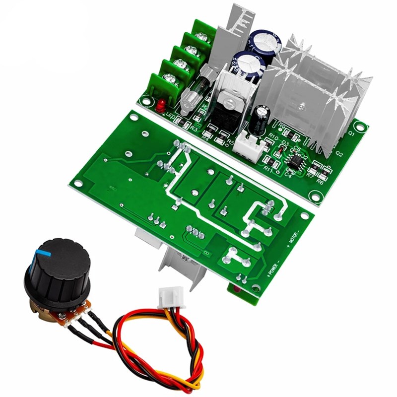 直流电机调速器12V24nV36V48V大功率驱动模块PWM控制器 20A调流器