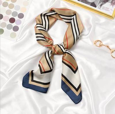 速发New 70x70cm Women Multifunction Polyester Silk Scarf Ele