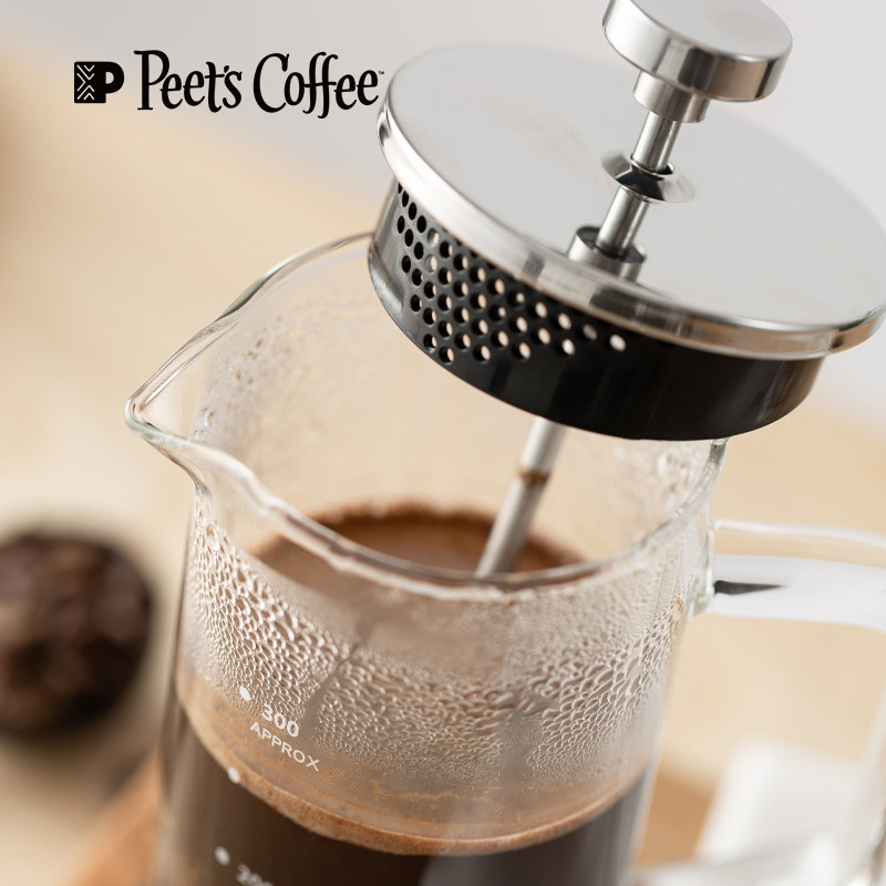 peets皮爷咖啡壶家用玻璃法式滤压壶冲茶壶泡咖啡过滤杯