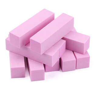 Four Nail Faced Buff Sponge Pink Grit Abrasive Set 速发10PCS