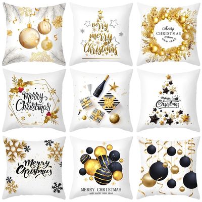 新品45cm Christmas Cushion Cover Navidad Merry Christmas