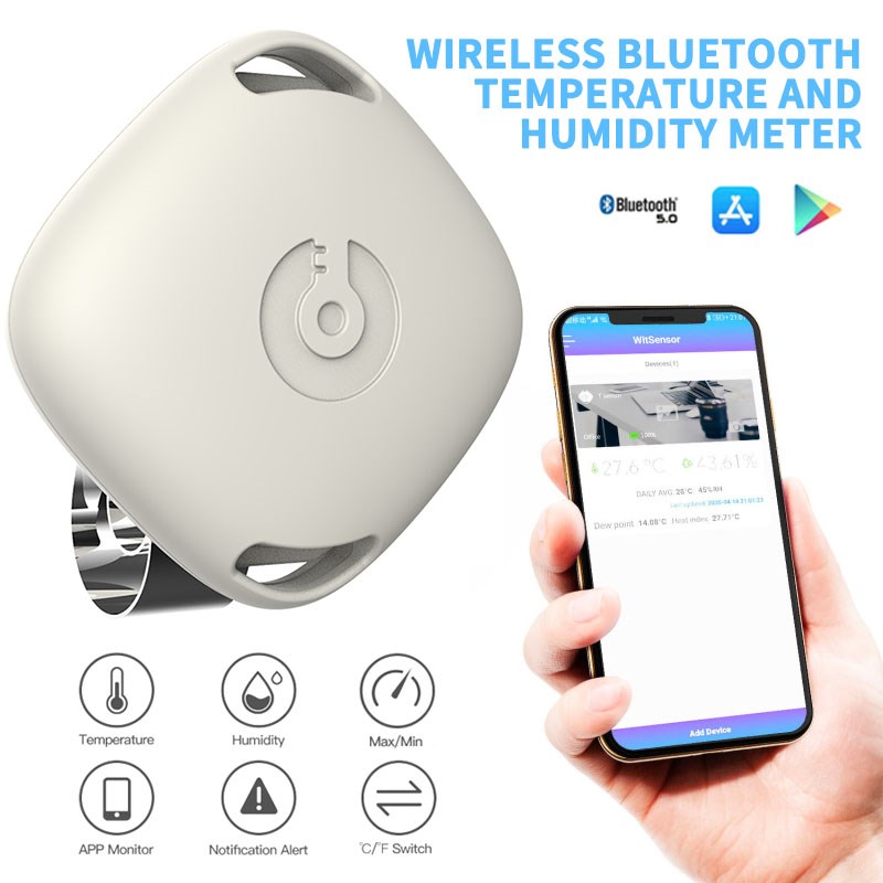 New Wireless Thermometer Bluetooth 5.0 Hygrometer For Androi 鲜花速递/花卉仿真/绿植园艺 花艺材料 原图主图