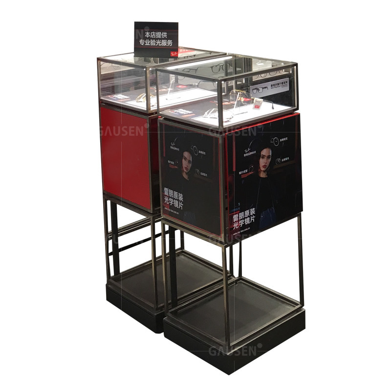 精品太阳眼镜陈列展示柜和展示道具不锈钢玻璃金属眼镜展示柜,商业/办公家具,眼镜货架,淘宝优惠券,粉丝福利购,淘宝优惠卷