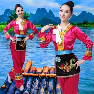 刘三姐女服装壮族演出服装女广西少数民族服饰女三月三刘三姐服装