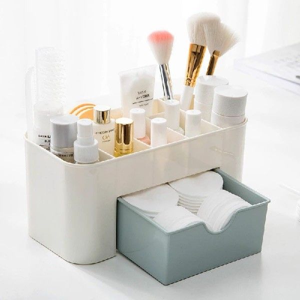 smetisd Storagc Box Double Layer Makeup Organizere Stora