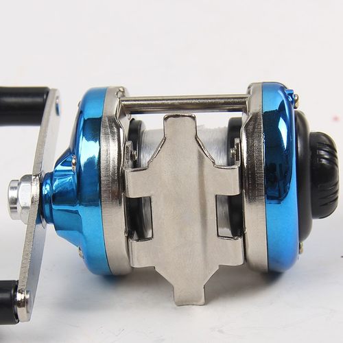 金属打黑海杆矶冰钓轮微物迷你小鼓轮路亚筏竿鱼线轮雷强前打渔轮