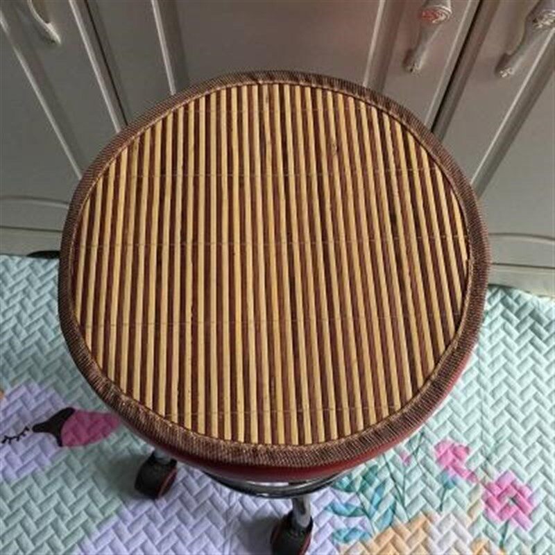 夏季凉席竹子坐垫办公椅小圆凳子套罩竹坐垫圆椅子垫沙发餐椅垫