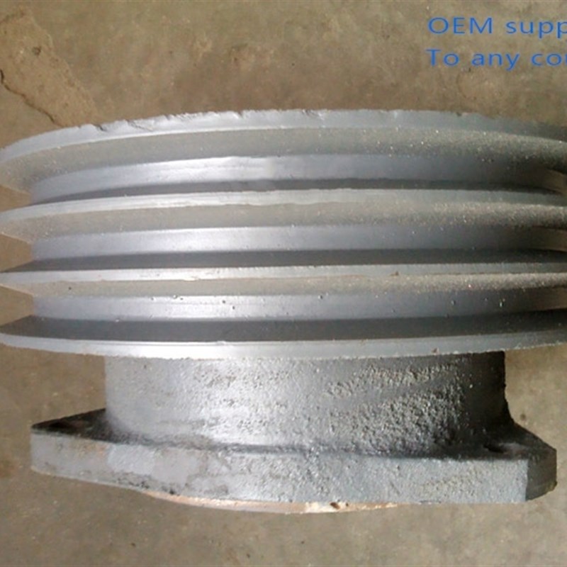 Three 3-groove belt pulley, diesel Hengine belt pulley, cast