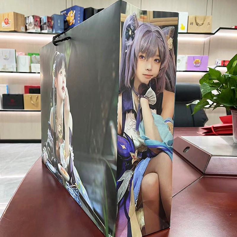 手提袋定制特大号纸袋白卡纸彩色印刷企业LOGO动漫展会礼品袋广告