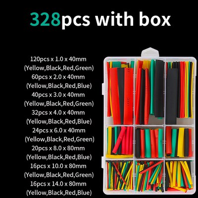 *164/280/328/560/580pcs with box waterproof Heat shrink tubi