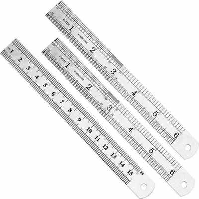 推荐1 PC 15c 6 Inch Stainless Steel etal Straight Ruler Prec