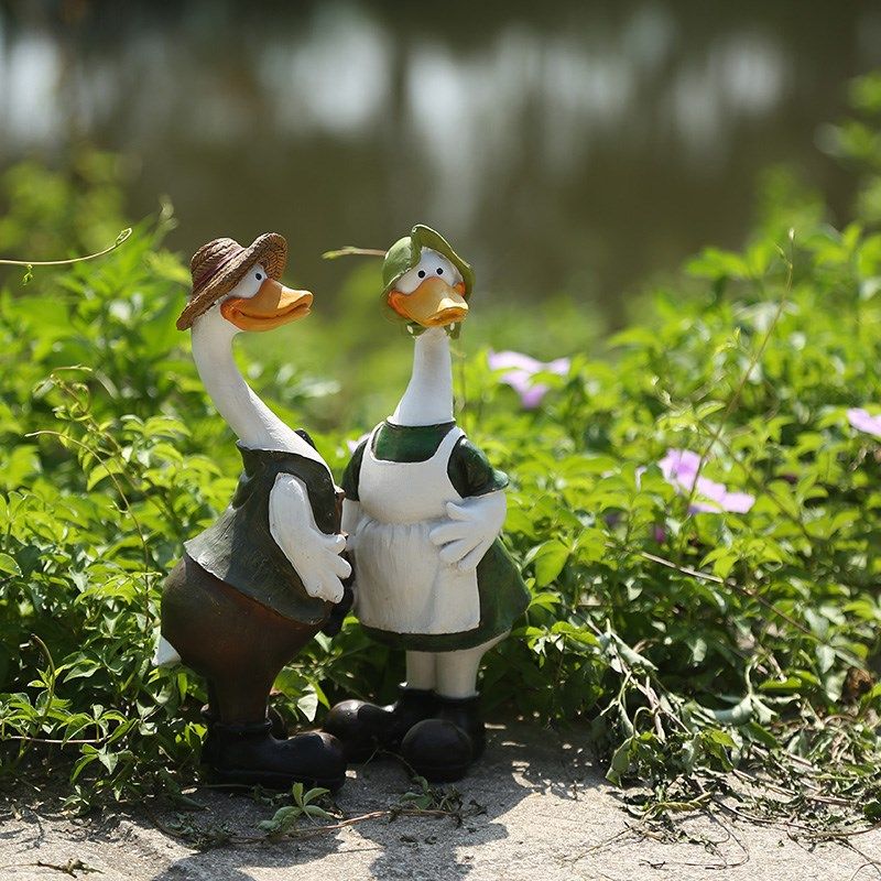 小卡通布置园林动物庭院景观花园品装饰摆件别墅花盆鸭子户外雕塑,家居饰品,落地摆件,淘宝优惠券,粉丝福利购,淘宝优惠卷