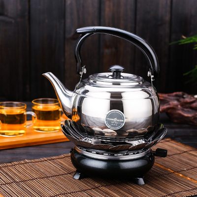 酒精炉煮茶器户外玻璃不锈钢烧水炉泡茶壶功夫茶炉壶防风便携茶具