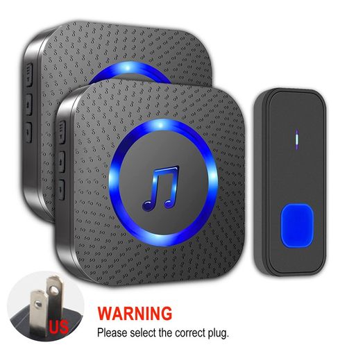 无线音乐门铃 出口工厂 防水按钮300米距离 交流供电智能门铃