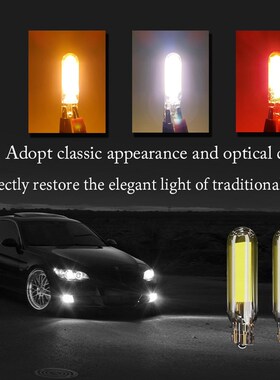 2PC Sapphire COB T15 LED W16W Clear Car Signal Light Glass B