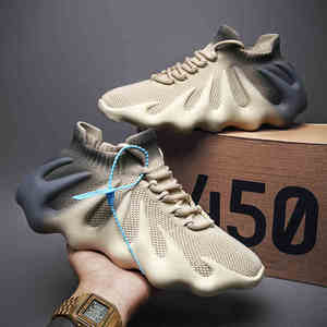 潮牌椰子鞋450yez八爪鱼男鞋飞织网面夏季透气运动休闲鞋子男潮鞋