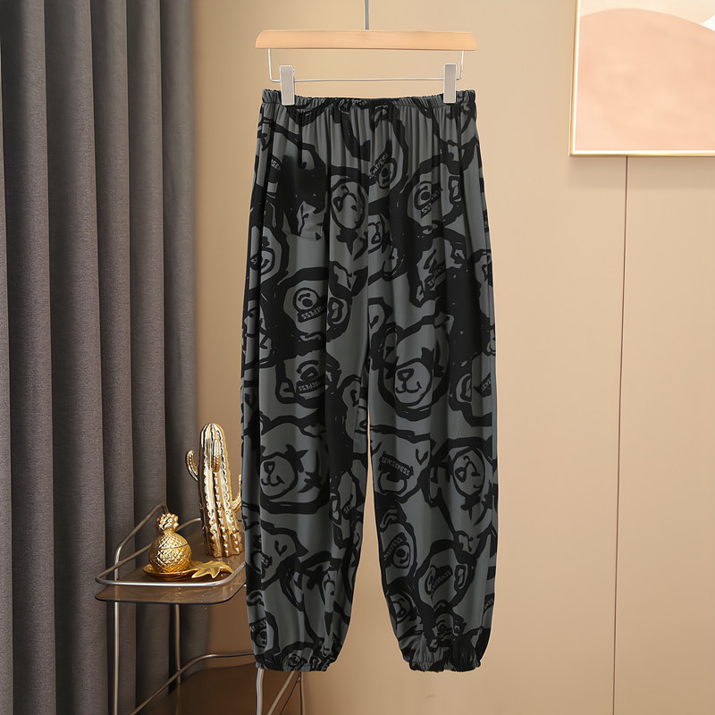 棉绸睡裤春秋夏加大码男女人造棉沙滩防蚊家居空调绵绸长裤可外穿,女士内衣/男士内衣/家居服,睡裤/家居裤,淘宝优惠券,粉丝福利购,淘宝优惠卷