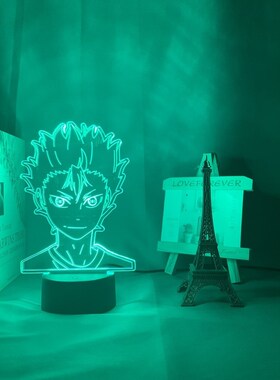 3d Lamp Anime Haikyuu Nishinoya Yuu Figure for Kids Child Be