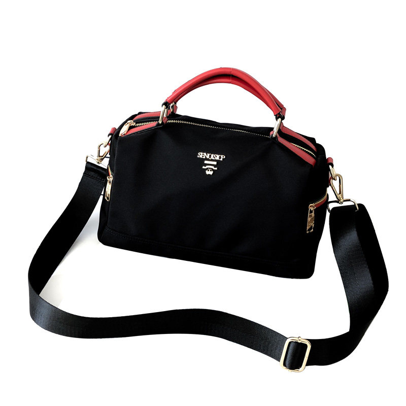 21新款时尚牛津布枕头包休闲帆布包包大容量单肩女包超轻便斜挎包