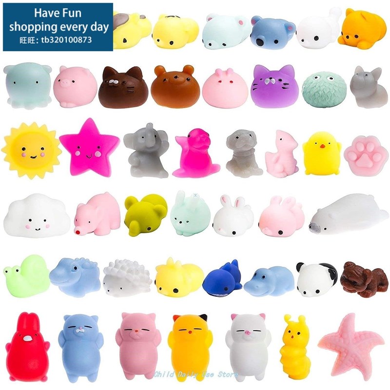 推荐60 PcS SquiShieS Mochi AniMA SquiShy ToyS for KidS PArTy