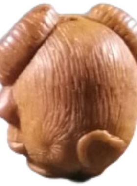 龙纹桃核纯手工雕刻牛十二生肖牛卡通牛手链配饰吊坠送手链红绳子