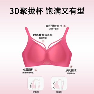 【杯】小胸聚拢上托收副乳防下垂文胸内衣女大学学生2024新款
