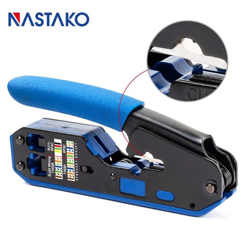 Rj44 Tools RJ45 Tool rj45 Crimping Tool Network Crimper Stripper Cutter_虎窝淘