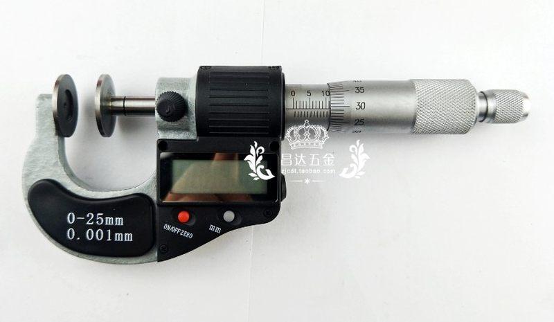 现货广陆数显f外径千分尺0-25mm螺旋测微器仪电子公法线 高精度0.