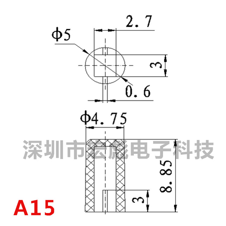 新品8.5*8.5/8*8/7*7自锁开关帽 6*6*7.3方头轻触开关帽 A15按键