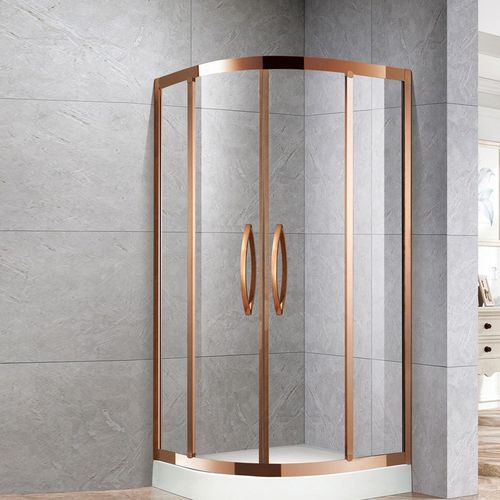 深圳定制淋浴房隔断T字形平开浴室玻璃门 一字简易卫生间干湿分离