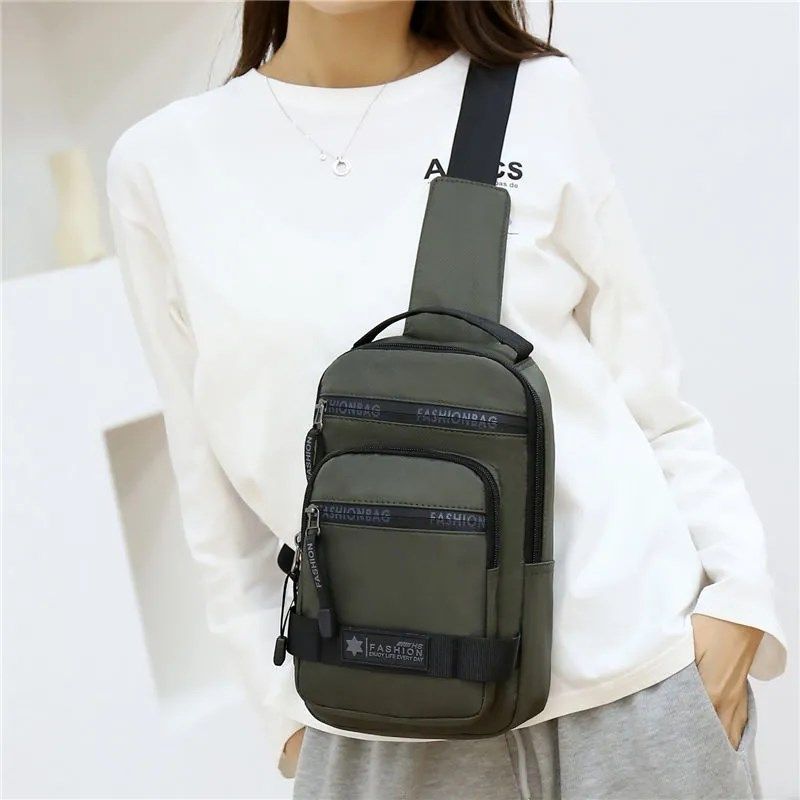 DA12男胸包新款休闲旅行百搭轻便牛津布单肩包韩版胸前斜挎包潮,箱包皮具/热销女包/男包,男士包袋,淘宝优惠券,粉丝福利购,淘宝优惠卷