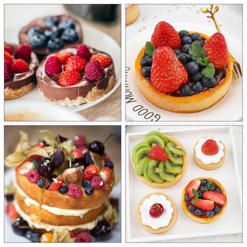 8 10 CM Sta nless Stlel Tart Moed RJing TartletiCake Mous-封面