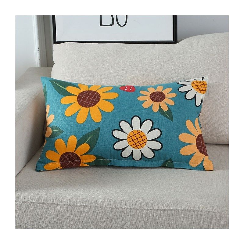 长方形靠垫沙发抱枕套不含芯长条大靠背床头腰靠客厅靠枕定