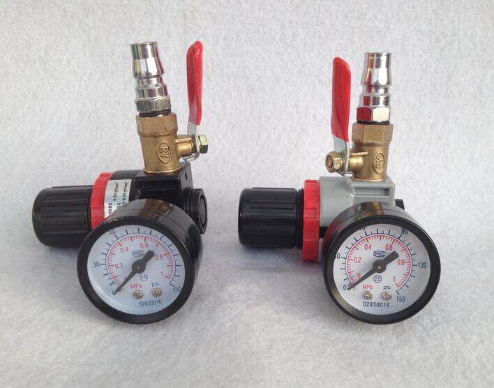 泡沫桶洗车机 专用配件 压力表总成带铜阀门 空气调压阀