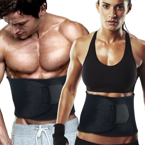 Shaper Sweat-Belt Sauna-Waist-Trainer Slimming-Wraps Fat-Bur
