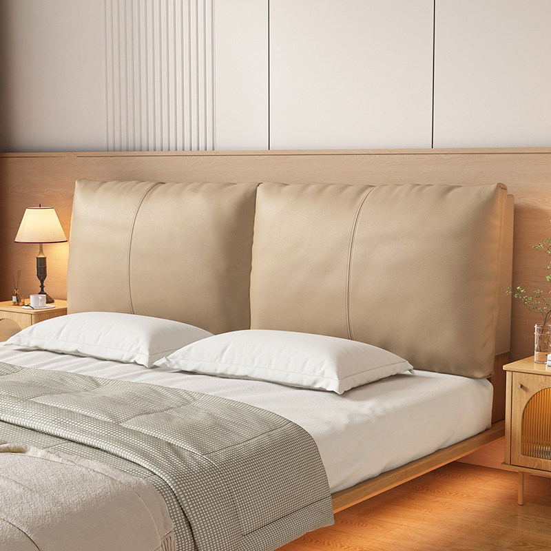 床头软包大靠背免洗科技布侘寂风床上靠垫榻榻米无床头靠枕可拆洗,居家布艺,床头靠垫,淘宝优惠券,粉丝福利购,淘宝优惠卷