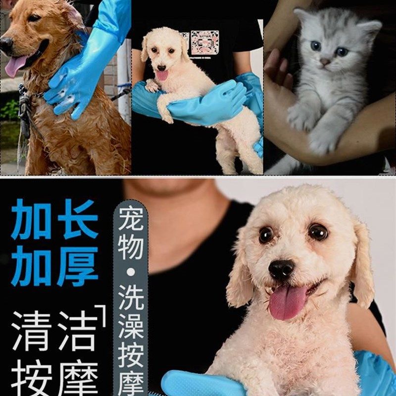 宠物狗狗猫咪洗澡手套神器硅胶搓澡按摩刷工具加长防抓咬用品,宠物/宠物食品及用品,洗澡/按摩刷,淘宝优惠券,粉丝福利购,淘宝优惠卷