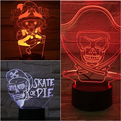SB 3D LED Night Light ONE PIECE Multicolor RGB Tony Chopper